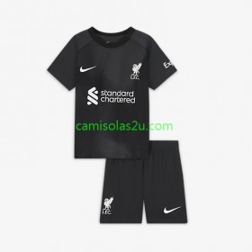 Camisolas de futebol Liverpool Guarda Redes Criança Equipamento Alternativa 2022/23 Manga Curta